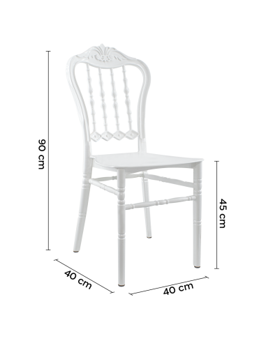 Set 6 Sillas Emilia Blancas o Negras PP Vintage...