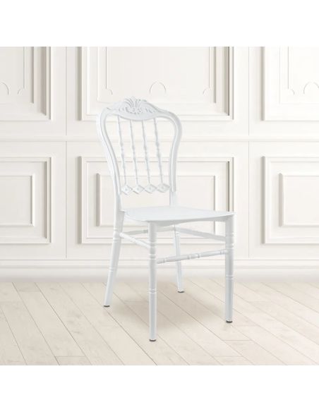 Set 6 Sillas Emilia Blancas o Negras PP Vintage Catering y Eventos