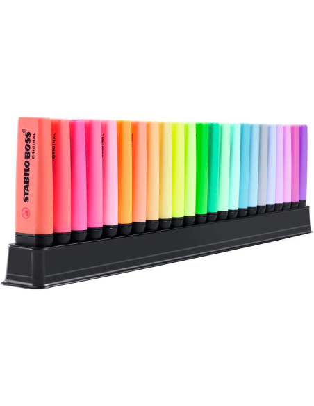 Marcadores STABILO BOSS Original Set 23 Colores Surtidos Edición 50 Aniversario