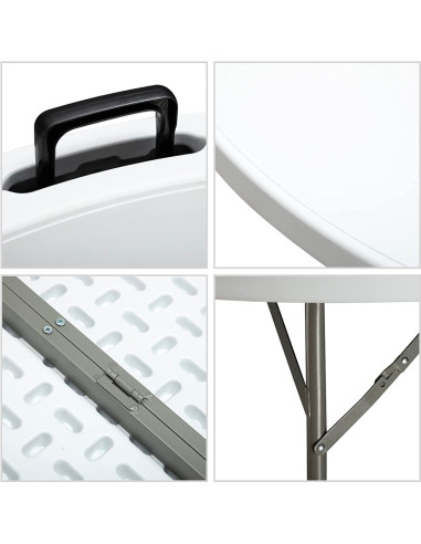 Mesa Plegable Redonda ASIA de 150 cm en Resina...