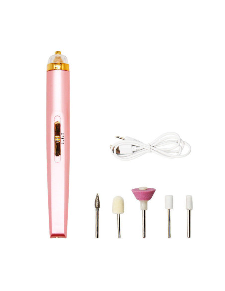 Mini torno de Uñas Eléctrico Portátil Recargable a 12.000 RPM con 2 Velocidades