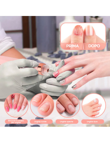 Mini torno de Uñas Eléctrico Portátil...