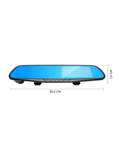 Espejo retrovisor con cámara y pantalla LCD de 4.3" DVR... 2