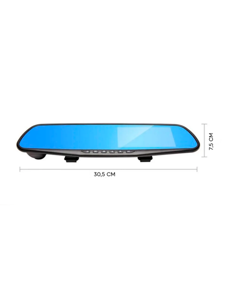 Espejo retrovisor con cámara y pantalla LCD de 4.3" DVR Video Full HD 1080P