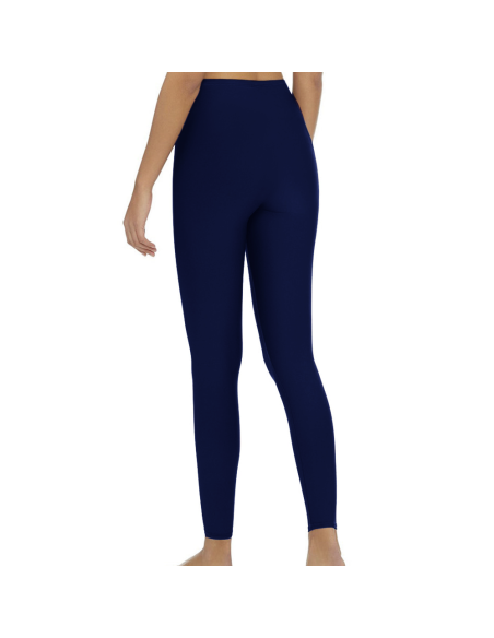 Set 3 Leggings Deportivos para Mujer en Negro, Azul y Marrón en Tela Elástica