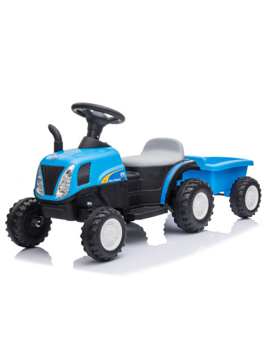LT921 Tractor Eléctrico 6V para niños New Holland Small Remolque Luz y Sonido