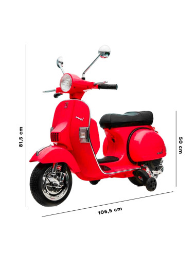 LT887 Moto eléctrica PIAGGIO para niños VESPA...
