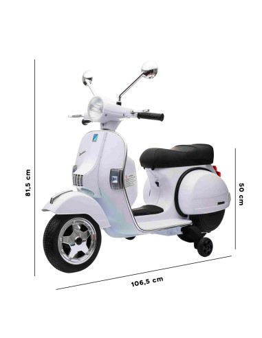 LT887 Moto eléctrica PIAGGIO para niños VESPA...