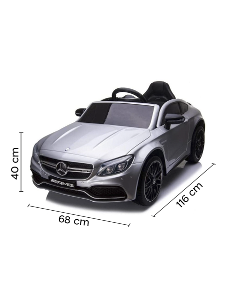 Coche Eléctrico para Niños Mercedes C63 LT925 Pintado Control Remoto y Luces LED