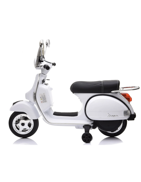 Piaggio Vespa PX 150 Full eléctrica 12V para niños con baúl y pantalla MP3