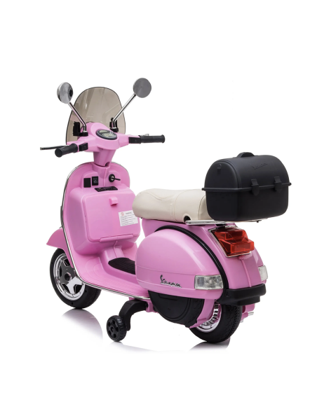 Piaggio Vespa PX 150 Full eléctrica 12V para niños con baúl y pantalla MP3