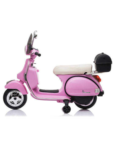Piaggio Vespa PX 150 Full eléctrica 12V para niños con baúl y pantalla MP3