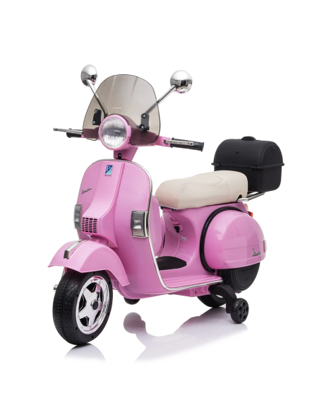 Piaggio Vespa PX 150 Full eléctrica 12V para niños con baúl y pantalla MP3