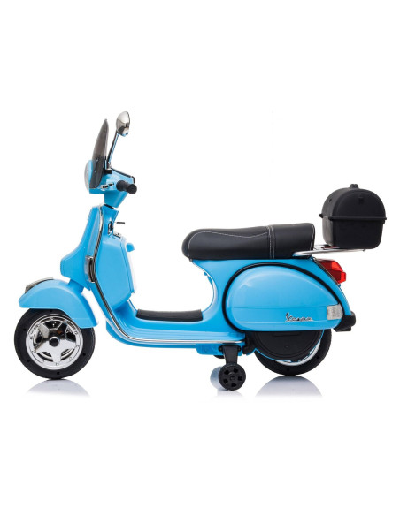 Piaggio Vespa PX 150 Full eléctrica 12V para niños con baúl y pantalla MP3