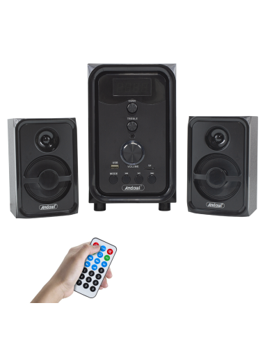 Altavoces para ordenador 2.1 con subwoofer 1000W Q-YX107T Conexión Bluetooth