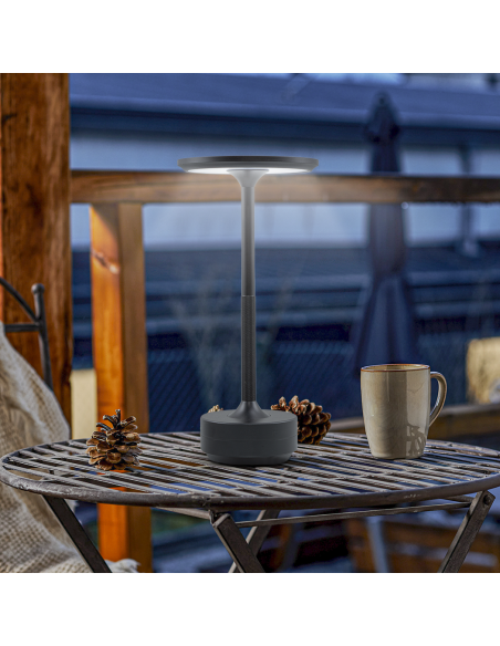 Lámpara de Mesa 5W Recargable Control Táctil LED Regulable Diseño de Aluminio