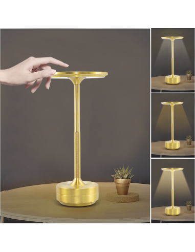 Lámpara de Mesa 5W Recargable Control Táctil...