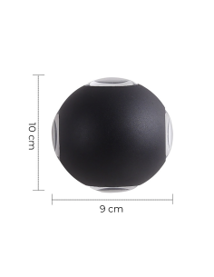 Aplique de Pared Lámpara LED Redonda 12W Ángulo de Luz... 2