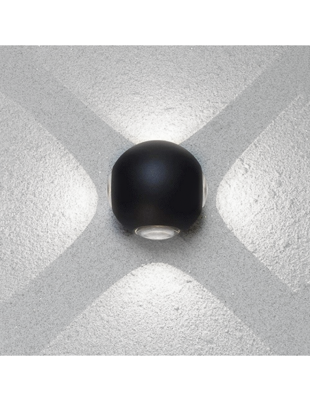 Aplique de Pared Lámpara LED Redonda 12W Ángulo de Luz 120° 6500K Luz Fría