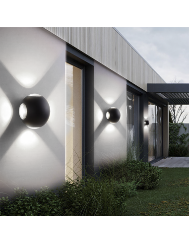 Aplique de Pared Lámpara LED Redonda 12W Ángulo...