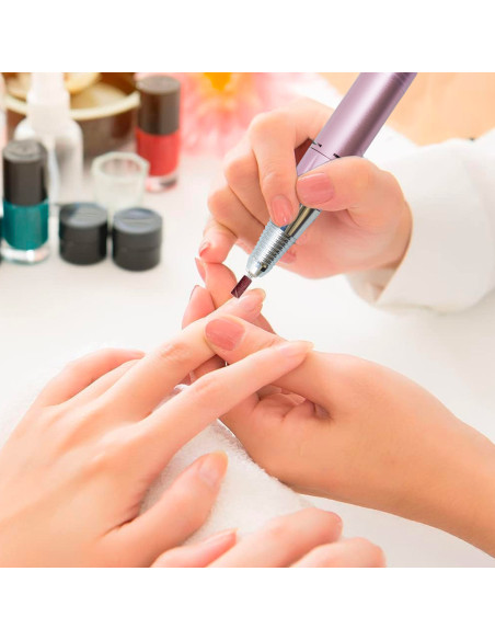 Mini fresa de uñas profesional 35000 RPM portátil inalámbrico y recargable