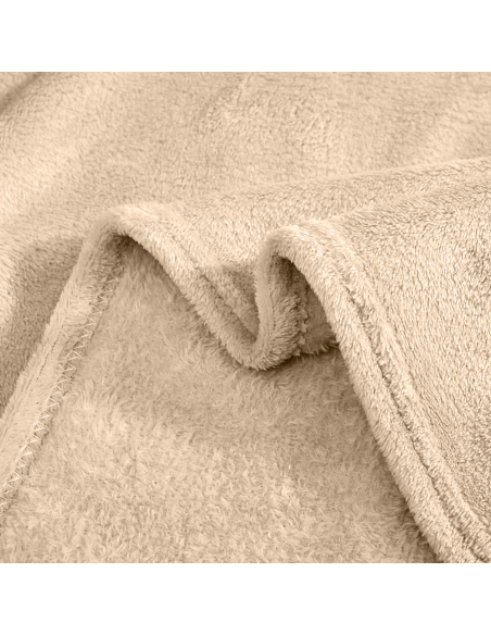 Manta lisa para cama matrimonial Barcellona 210x240 Manta de felpa muy suave