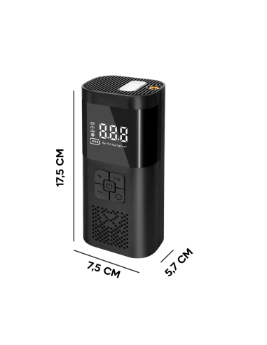 Mini compresor aire portátil y linterna...