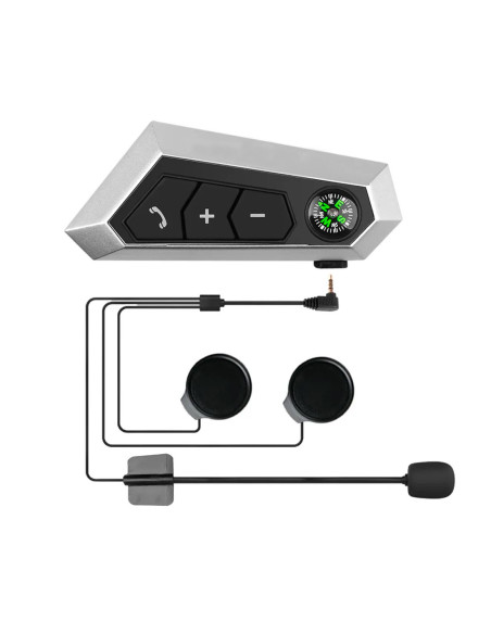 Kit llamada inalámbrica para casco de moto con auriculares Bluetooth Impermeable