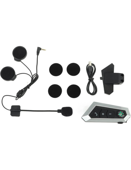 Kit llamada inalámbrica para casco de moto con auriculares Bluetooth Impermeable