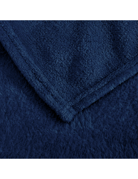 Manta felpa color liso cama individual Barcellona 230x160cm manta de felpa suave