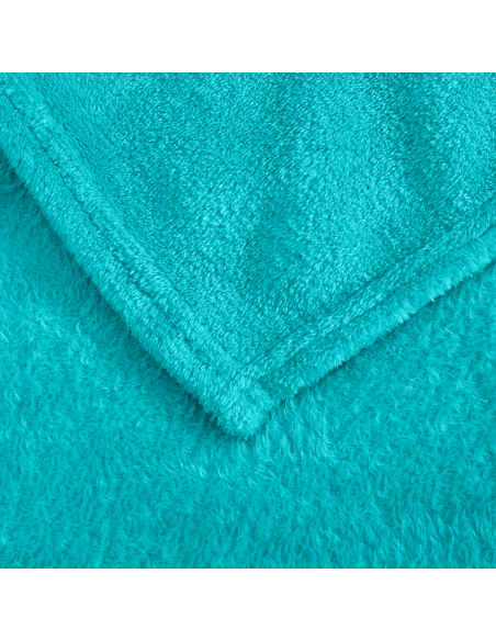 Manta felpa color liso cama individual Barcellona 230x160cm manta de felpa suave