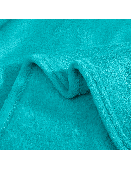 Manta felpa color liso cama individual Barcellona 230x160cm manta de felpa suave