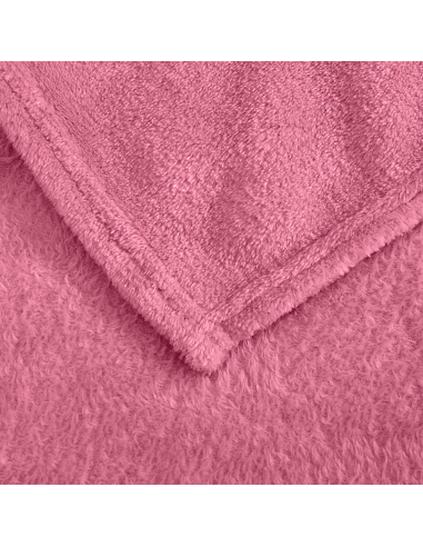 Manta felpa color liso cama individual...