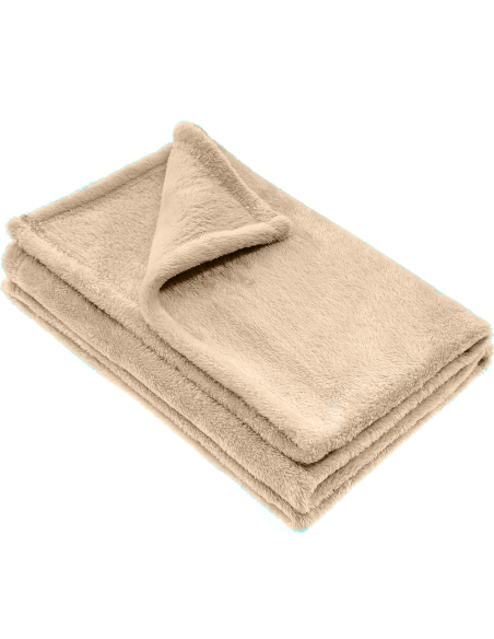 Manta felpa color liso cama individual Barcellona 230x160cm manta de felpa suave