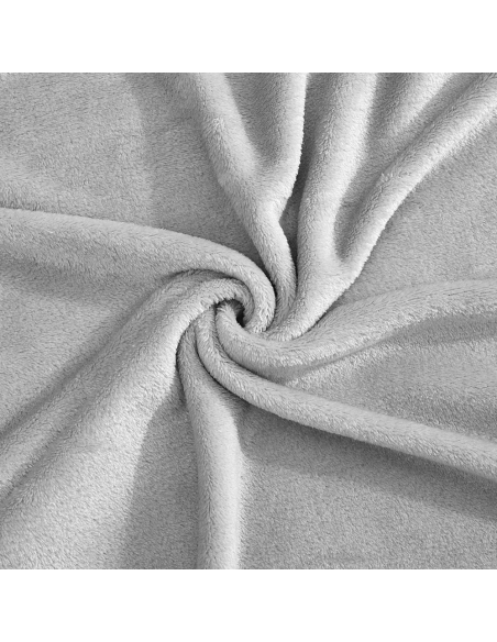 Manta felpa color liso cama individual Barcellona 230x160cm manta de felpa suave