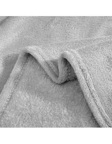 Manta felpa color liso cama individual...