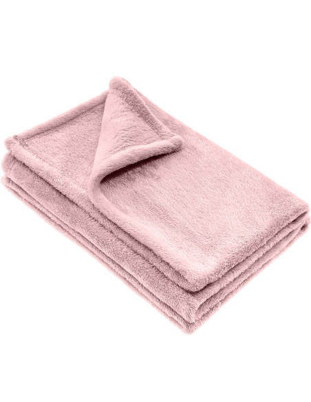 Manta felpa color liso cama individual Barcellona 230x160cm manta de felpa suave