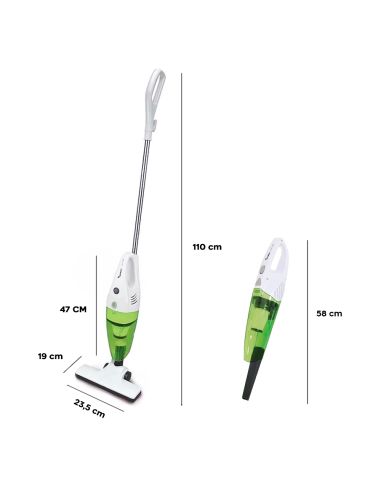 Escoba eléctrica 2 en 1 JORDAN aspiradora sin...