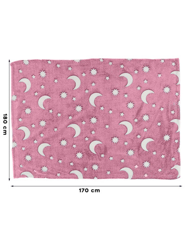 Manta Mágica para Niños Mantita Felpa Rosa con...