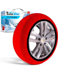 Pack 2 Cadenas de nieve tela Homologadas EN 16662 para neumáticos de automóviles