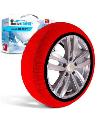 Pack 2 Cadenas de nieve tela Homologadas EN 16662 para neumáticos de automóviles