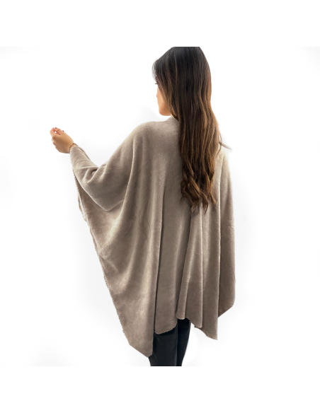 Mantilla con cordón para mujer suave y cálida para invierno en casa, talla única