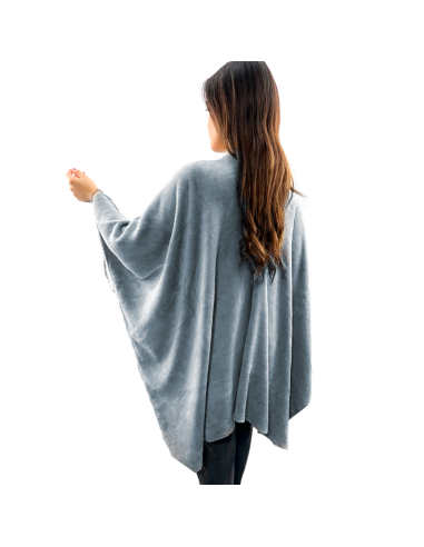 Mantilla con cordón para mujer suave y cálida...