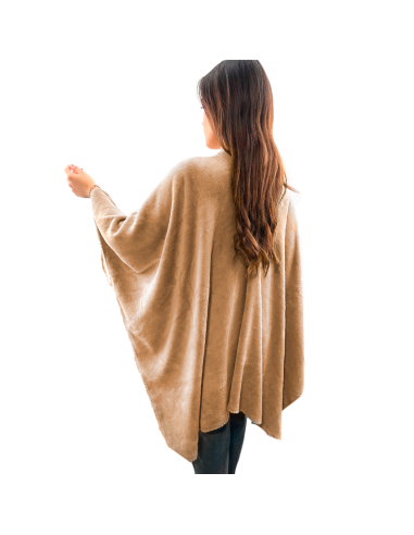 Mantilla con cordón para mujer suave y cálida...