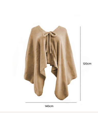 Mantilla con cordón para mujer suave y cálida...