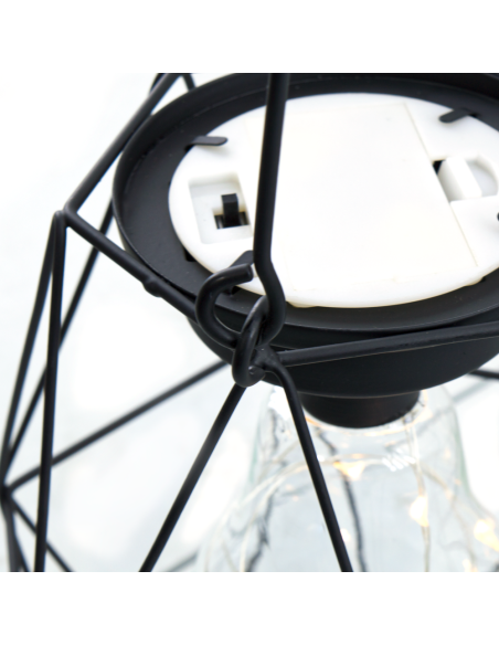 Linterna exterior con miniluces LED a Batería Lámpara Colgante Falsa