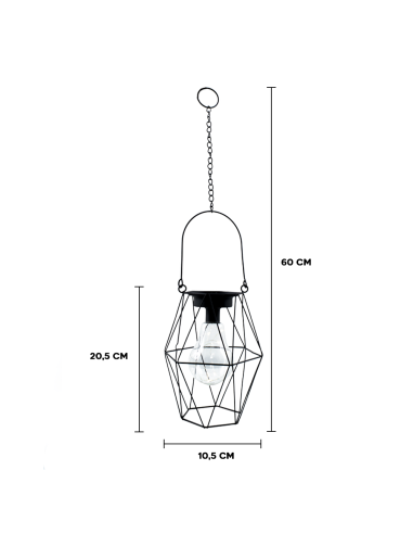 Linterna exterior con miniluces LED a Batería...