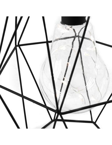 Linterna exterior con miniluces LED a Batería Lámpara Colgante Falsa