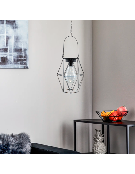 Linterna exterior con miniluces LED a Batería Lámpara Colgante Falsa