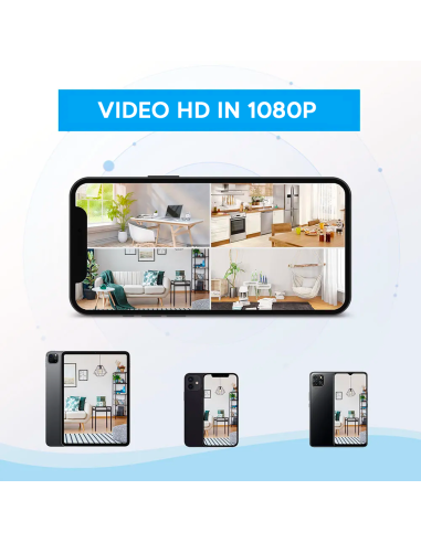 Mini Cámara Inalámbrica Portátil 4K HD Q-SX30...